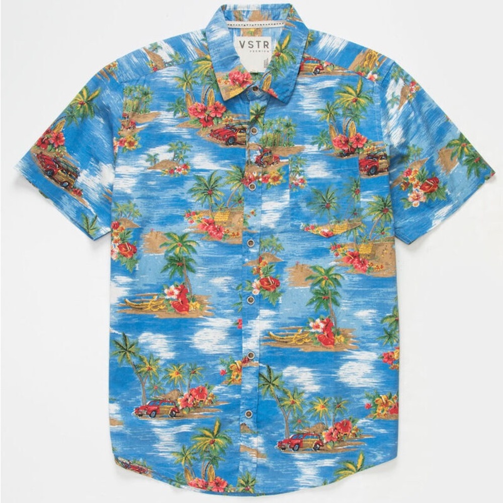 VSTR Tropical Blue Hawaiian Shirt